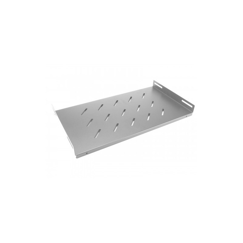 Fixed shelf for 19&quot; switch cabinet, 500mm, grey