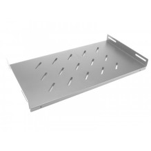 Fixed shelf for 19&quot; switch cabinet, 550mm, grey