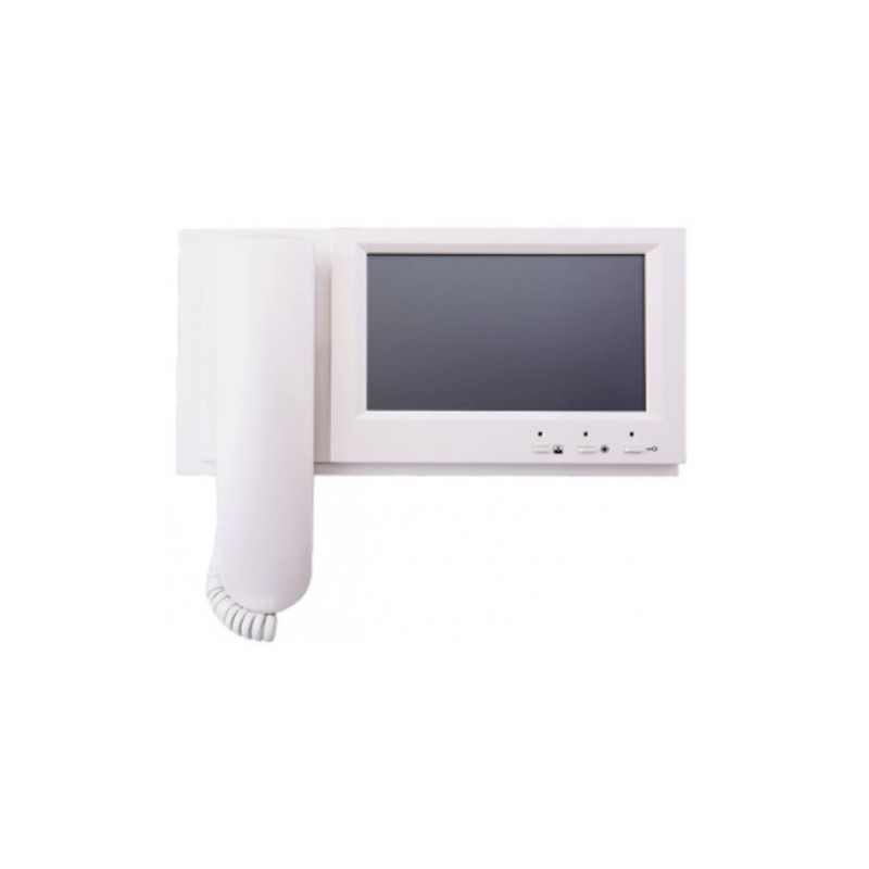 7" doorphone (intercom) with handset, touch screen, LCD. 800*480. DVR function