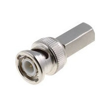 BNC plug for RG59 cable, screw-on, straight