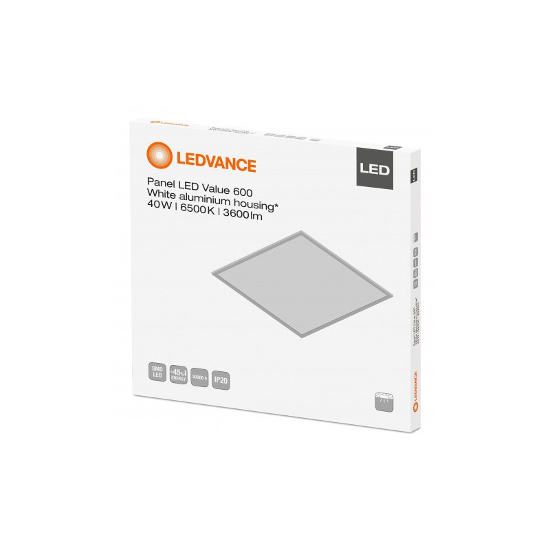 Ledvance LED Recessed Ceiling Light Square 600x600mm 36W / 3000K IP20