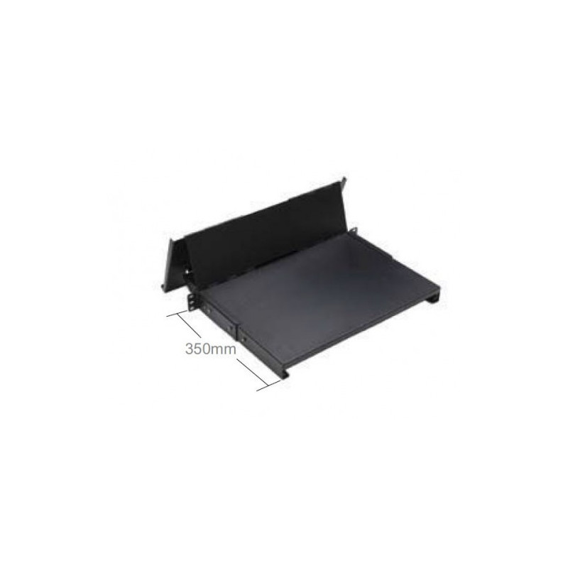 Folding keyboard shelf, 300 mm, adjustable, BLACK