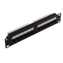 Patch panel CAT5E UTP 10&quot; 12 ports (Patch panel)