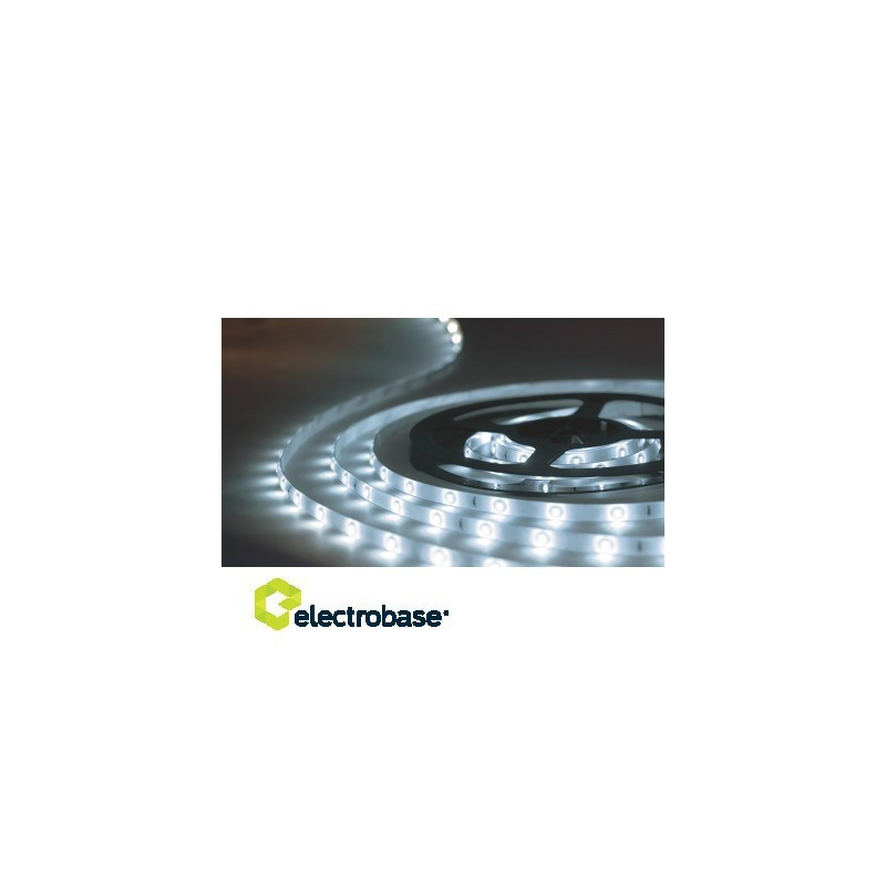 Moisture-resistant LED Strip (5W / m, color temperature 6000K) set with power supply. Length 5+5 10 meters.