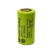 SC akumulators SubC 1.2V Ni-MH 220SCH 2200mAh 2.6Wh Ø23.0x43.0mm 55g GP
