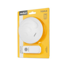 Belaidis durų skambutis – apvalus, nuotolinio valdymo pulto veikimo nuotolis: maks. 80 m