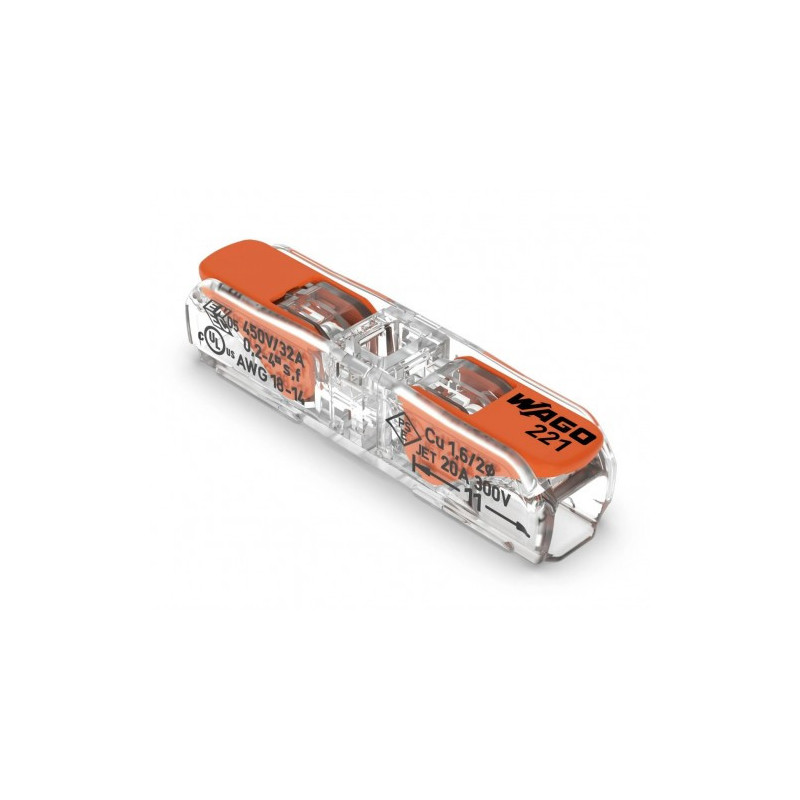 1-pin terminal 221-2411 Fine-stranded conductor : 0.14 4 mm² / 24 12 AWG