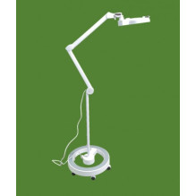 Mobile stand with wheels, Application: for lamps with magnifying glass
