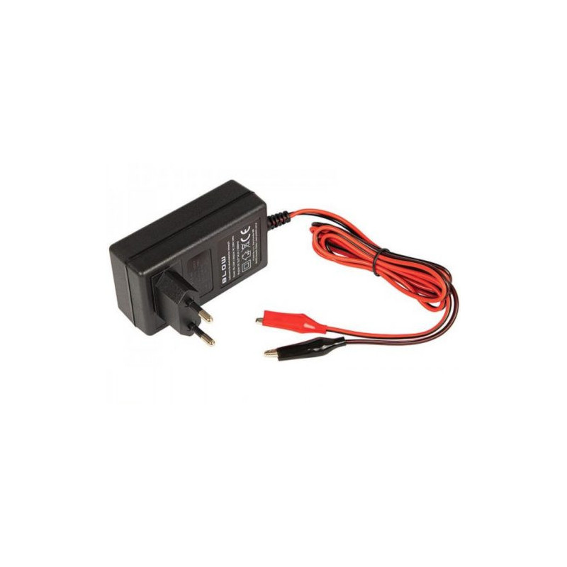 Charger for gel, AGM and lead-acid 12V batteries - crocodile clips, 2000mA 83-230