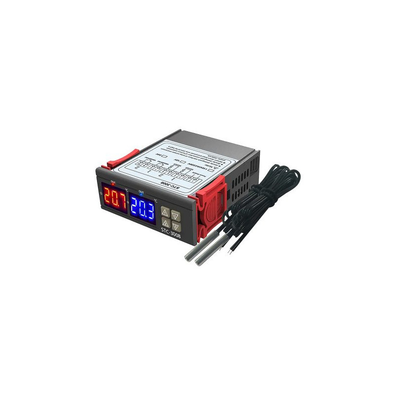 Thermostat STC-3008 - Precise Temperature Control, Two Independent Control Channels