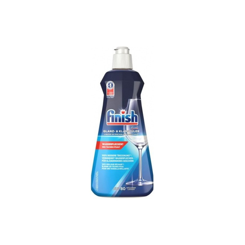 „Finish Shine Rinse Aid“, blizgesio ir skalavimo priemonė – nuo vandens dėmių, 400 ml