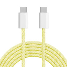 60W USB Type C - USB Type C cable 1m yellow KrugerMat