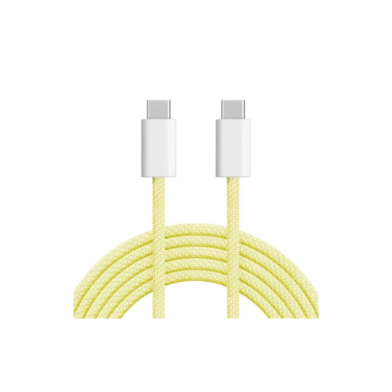 60W USB Type C - USB Type C cable 1m yellow KrugerMat