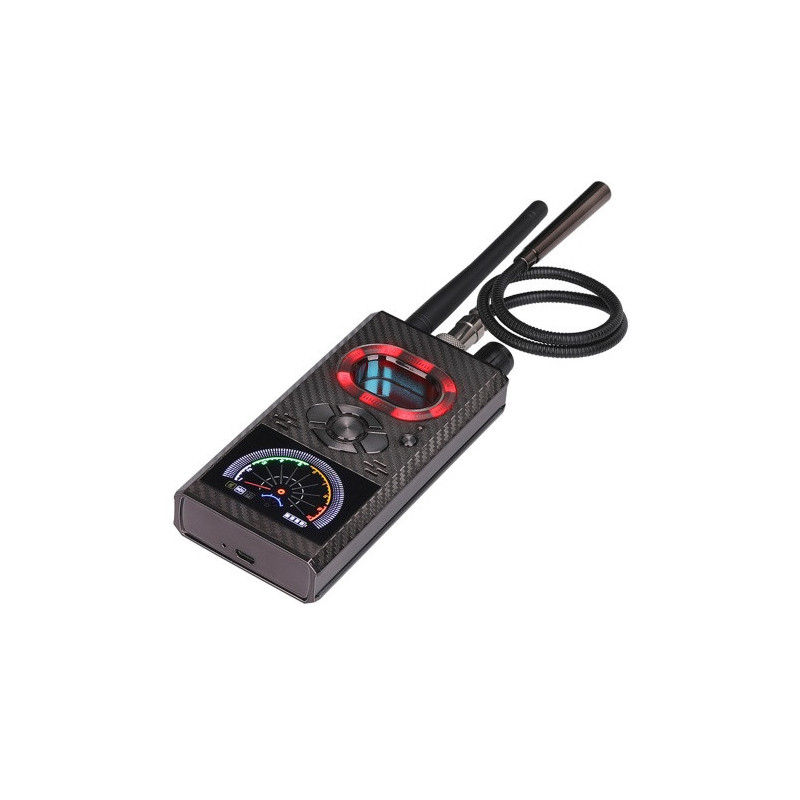 Profi Multidetector for hidden cameras, microphones, GPS, RF, magnet, IR, laser, AI, rechargeable