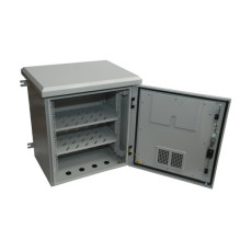 IP56 15U 19" outdoor cabinet, 600x600x870mm, 2 fans, thermostat, IP56, IK09, Max weight 400kg