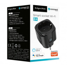 Smart Wi-Fi electricity meter with timer and relay, 3680W, 16 A, Tuya iOS, Android