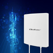 „Qoltec“ 4G / 5G LTE antena DUAL, 14dBi, lauko sąlygoms, IP65, 700–3800 MHz