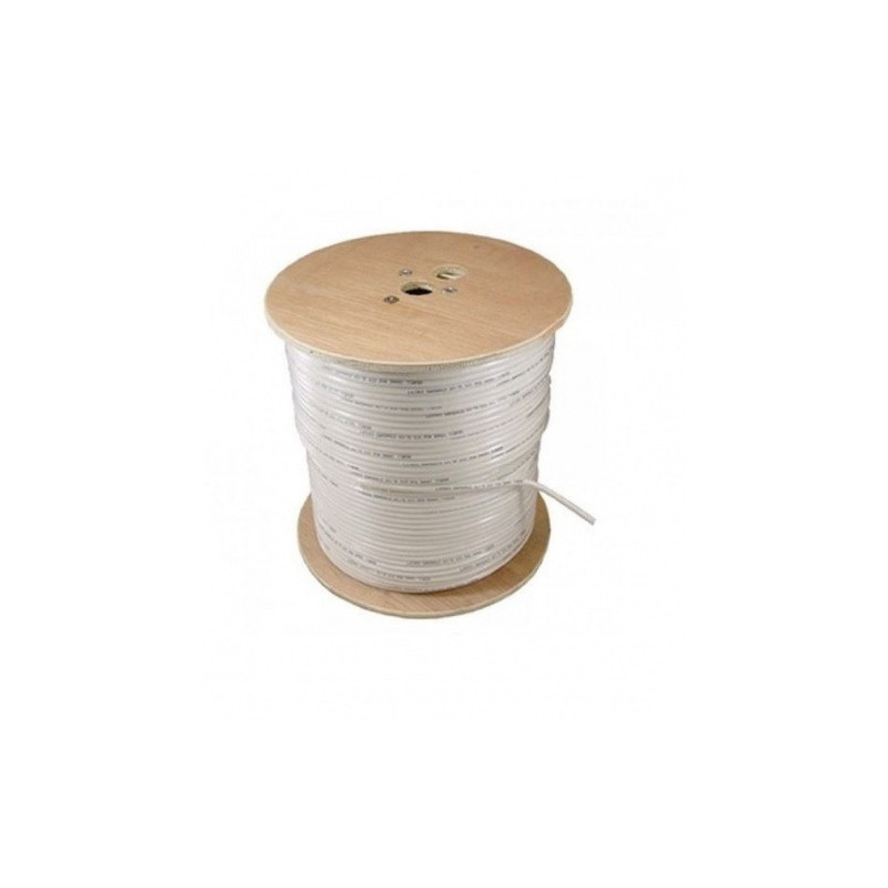 Q611-96 305WS LSZH Cca QUANTUM coaxial cable RG6 (CCS) 1.13mm, LSZH Cca, white, 305m