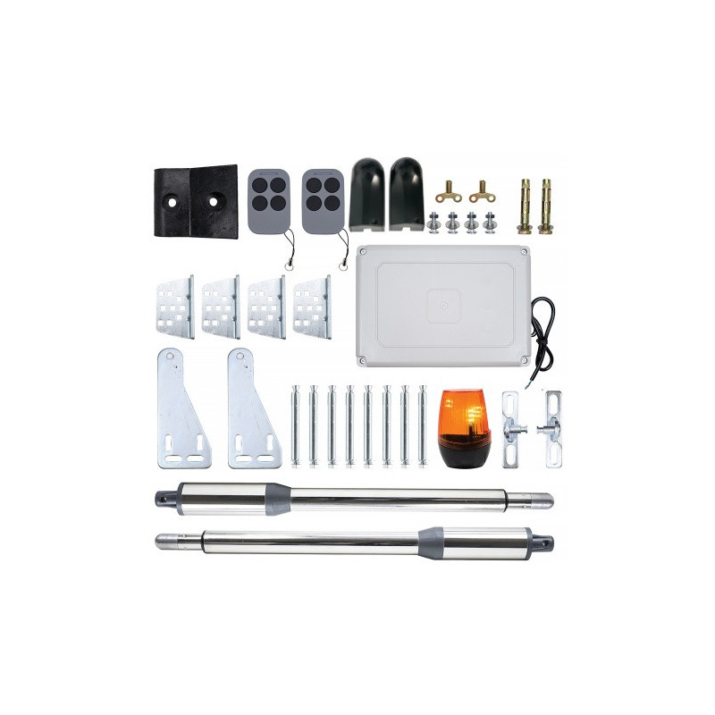 Swing gate automation kit with 2 40W motors, remote controls and control, MAB300LR