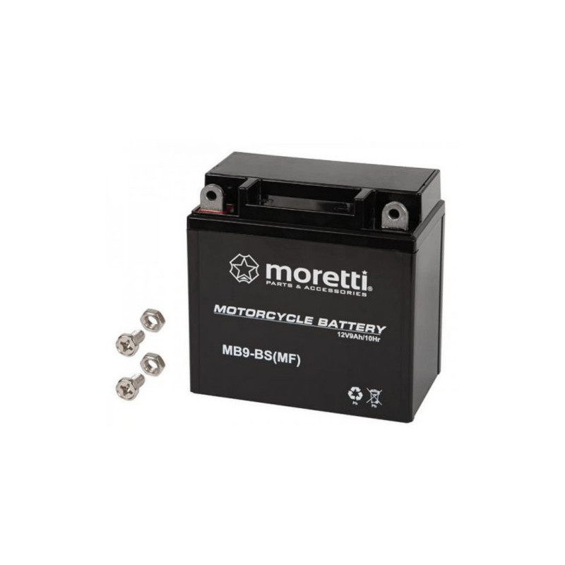 Battery MOTO 12V 9Ah mb9L-BS moretti