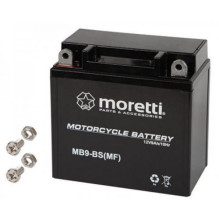 Motorcycle battery 12V 8Ah, MTX7A-BS, Starting current 120A, Moretti MOTO