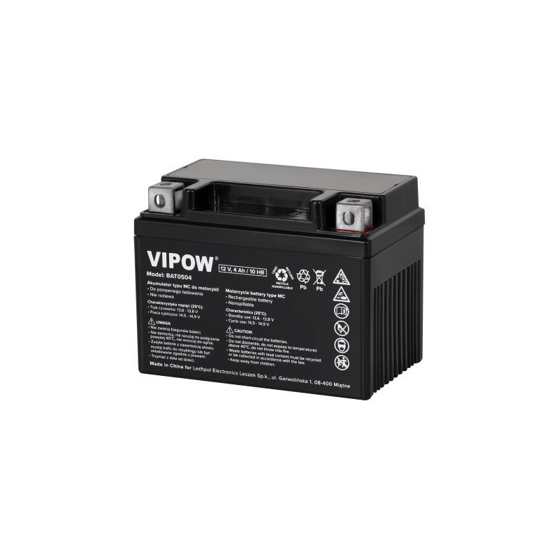 Motorcycle battery 12V 3Ah, Terminal: G3, Maximum starting current 45A, Moto