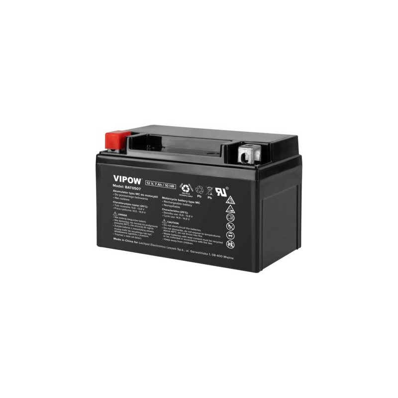 Battery for Motorcycles 12V 7Ah, Moto