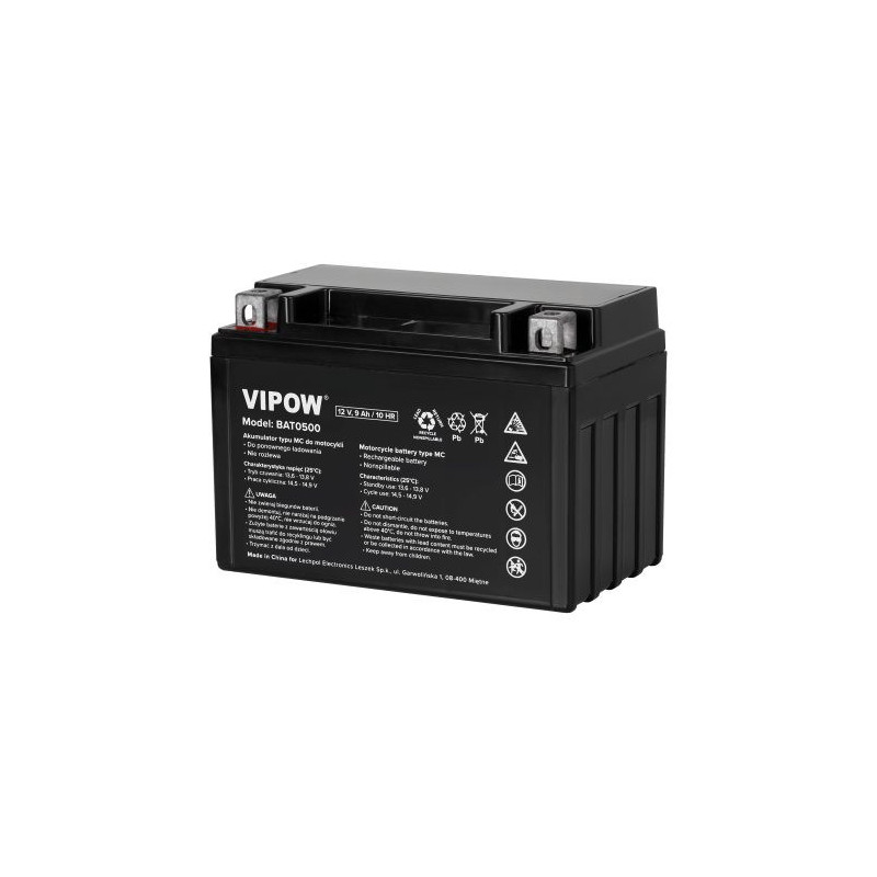 Battery for Motorcycles 12V 9Ah, Type MC MOTO