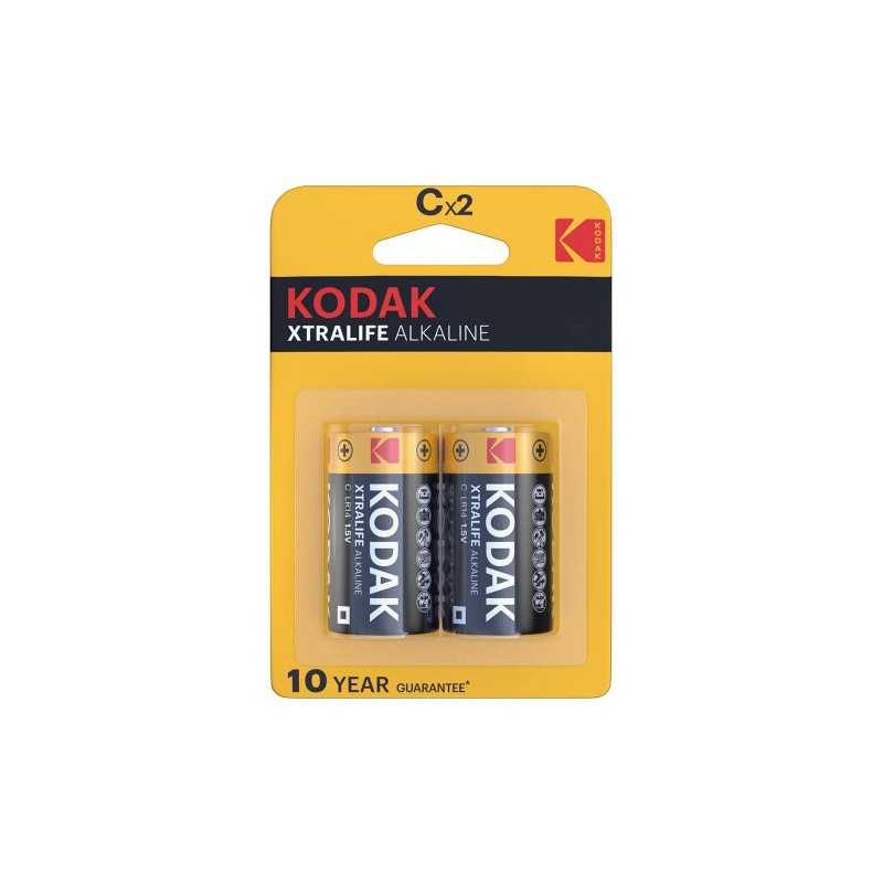 Kodak Xtralife Alkaline Battery C (1.5V) B2, Price for 2 pcs