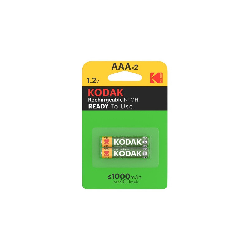 Kodak Rechargeable 1000mAh Ni-Mh AAA B2