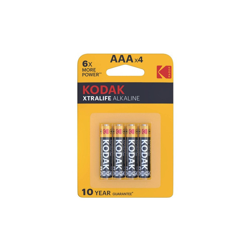 Kodak Xtralife Alkaline Battery AAA (1.5V) B4, Price for 2 pcs