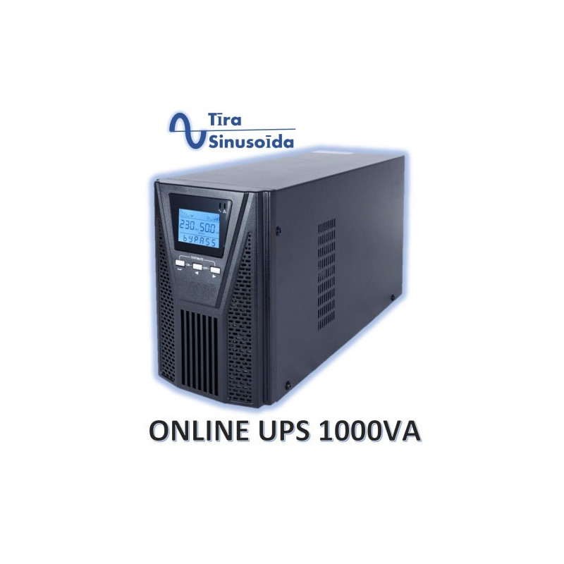 Profesionali šildymo sistema su grynos sinusinės bangos UPS inverteriu ir 2x12V / 9Ah akumuliatoriais, 900W, LCD ekranu