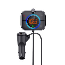 Wireless Audio Transmitter - Savio TR-14 FM Bluetooth 5.0 USB PD 3.0 QuickCharge Black