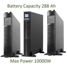 Professional Heating system pure sine wave UPS Inverter with battery 32x12V / 9Ah(288Ah), 10KWA
