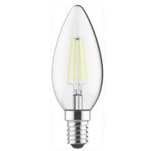 LED C35 kaitrinė lemputė 4W E14 3000K 400lm 220-240V LEDURO lemputė