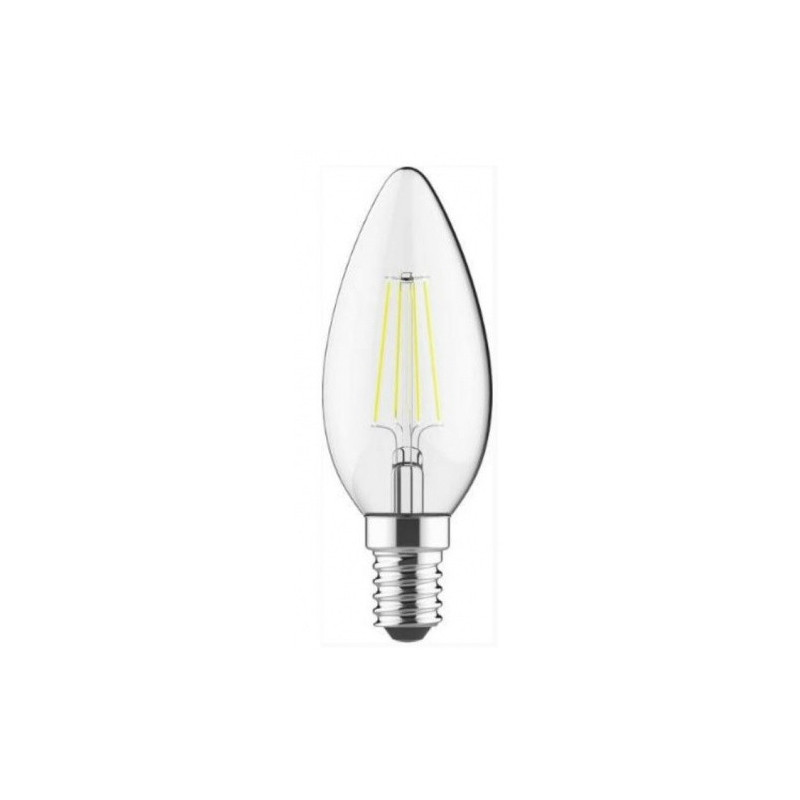 LED C35 kaitrinė lemputė 4W E14 3000K 400lm 220-240V LEDURO lemputė