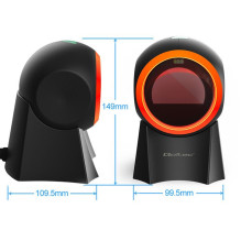 Laidinis Juostos Kodų Skaitytuvas - Qoltec 50857 1D / 2D Juodas