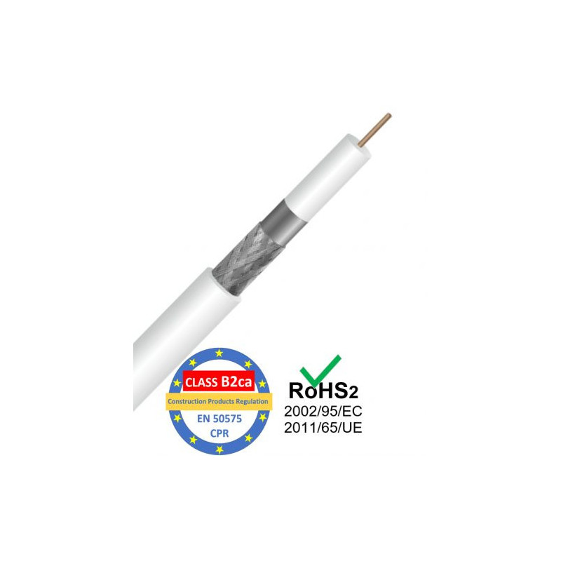 Coaxial cable, ProBase™, RG6U, 305m, CPR class B2ca (s1,d0,a1), LSZH