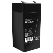 Baterija - Green Cell AGM37 4V 4000mAh Sandarus Švino Rūgštinis Akumuliatorius