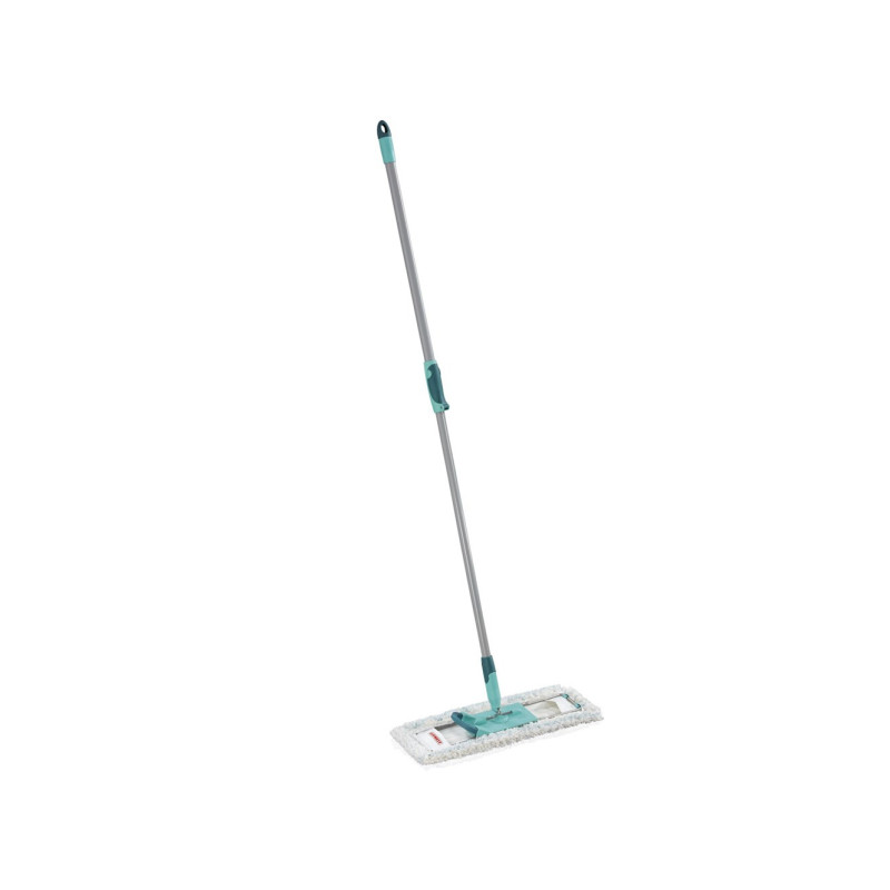 Cleaning Broom - Leifheit Profi Cotton Plus 420mm Fiber Broom Grey, Turquoise, White