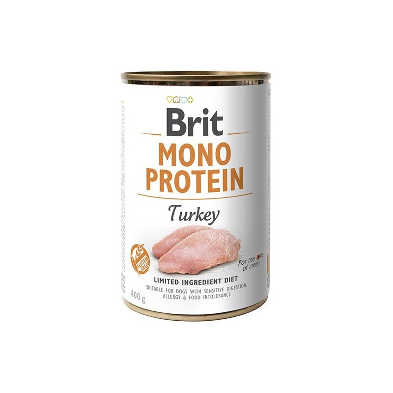 BRIT Mono Protein Turkey - Wet dog food - 400 g