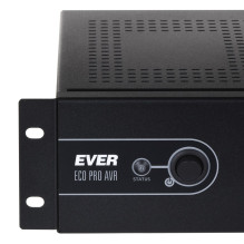 UPS EVER ECO Pro 1000 AVR CDS 19' 2U (stovinis, 1000 VA) (W / EAVRRM-001K00 / 00)
