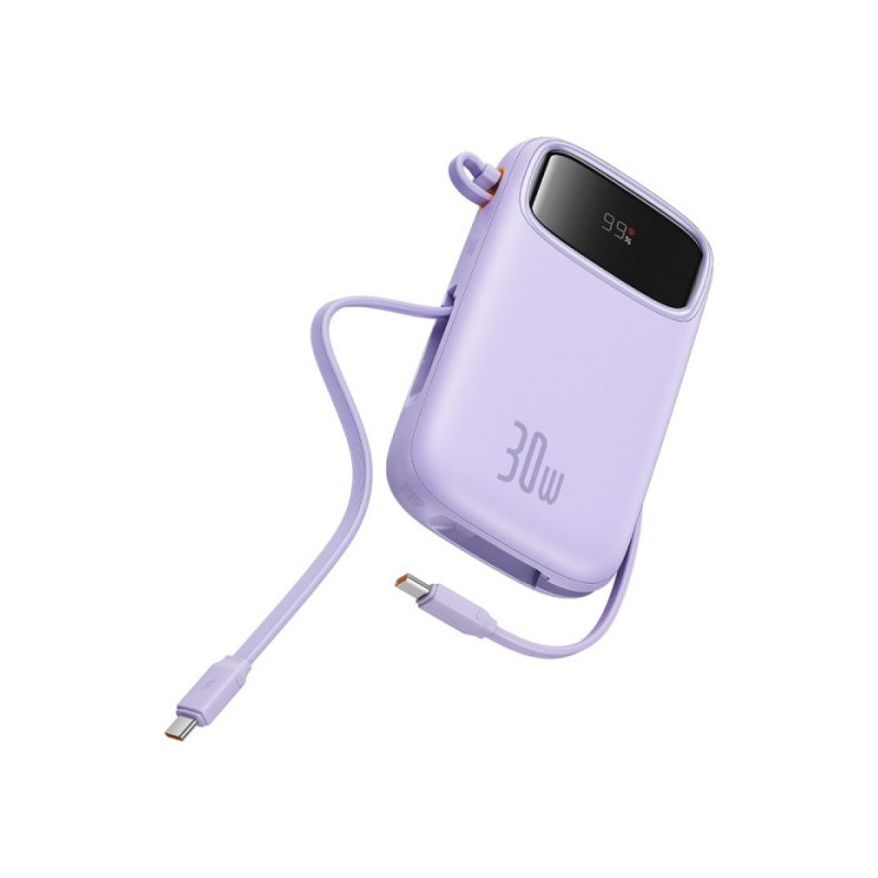 External Battery - Baseus QPow2 20000 mAh 30W Fast Charging USB Type-C USB Type-A Purple