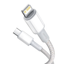Laidas - Baseus Lightning į USB C 1m 480 Mbit / s ABS Baltas