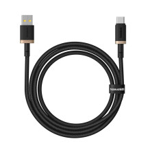 Charger Cable - Baseus Dura USB Type A to Type C 60W Fast Charging 1m Black Gold