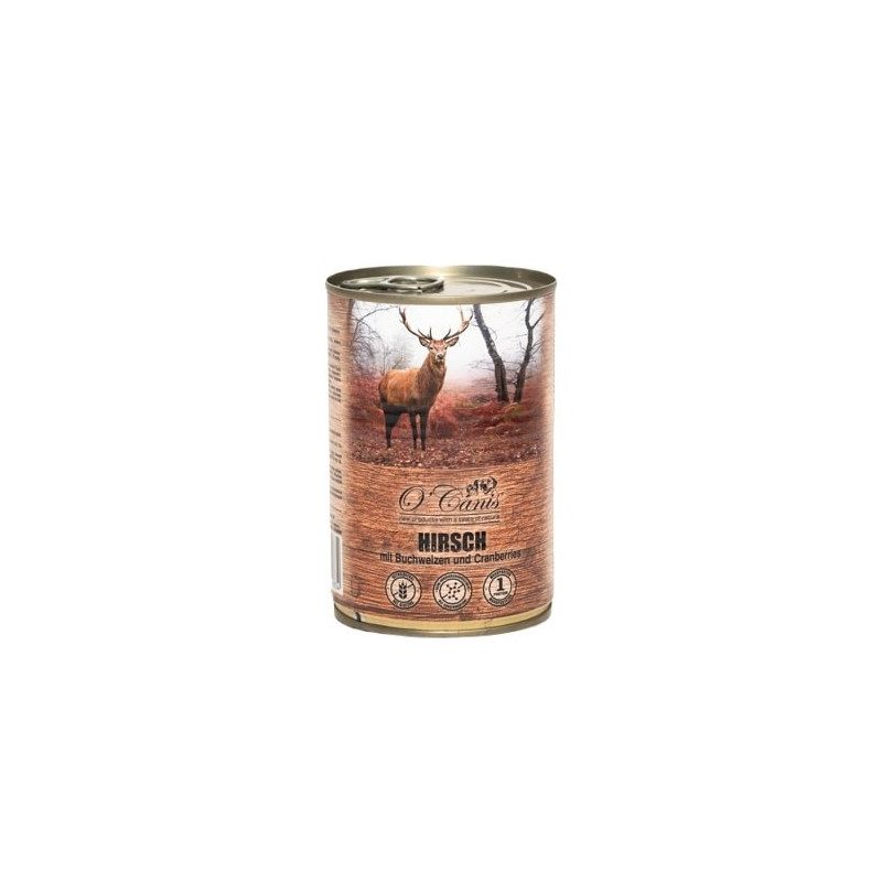 Wet Dog Food - O\'CANIS Canned Venison With Buckwheat 400g