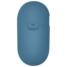 „Uniq Nexo AirPods 4“ + ausinių kabliukai silikoninis dėklas – mėlynas