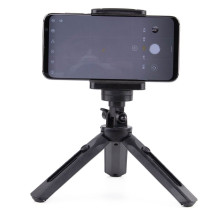 Mini tripod selfie stick holder for phone camera GoPro 16 - 21 cm black