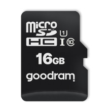 Goodram Microcard 16 GB micro SD HC UHS-I 10 klasės atminties kortelė, SD adapteris (M1AA-0160R12)