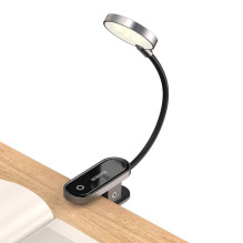 Baseus mini LED lempa su spaustuku, pilka (DGRAD-0G)